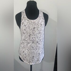 Athleta multicolor breezy printed cutout tank top size XS pre owned